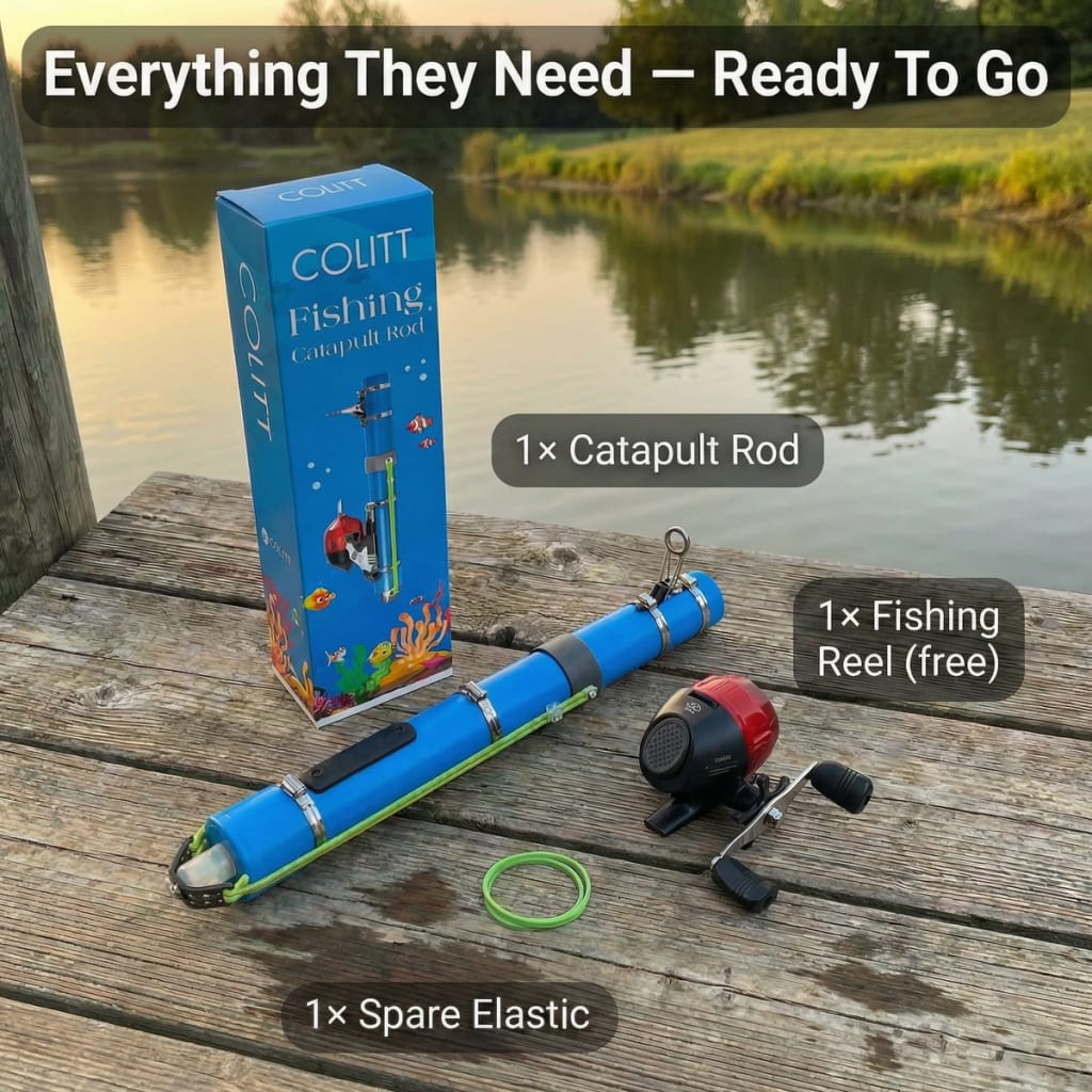 Micro Caster — Telescopic Fishing Rod & Reel Combo for Kids