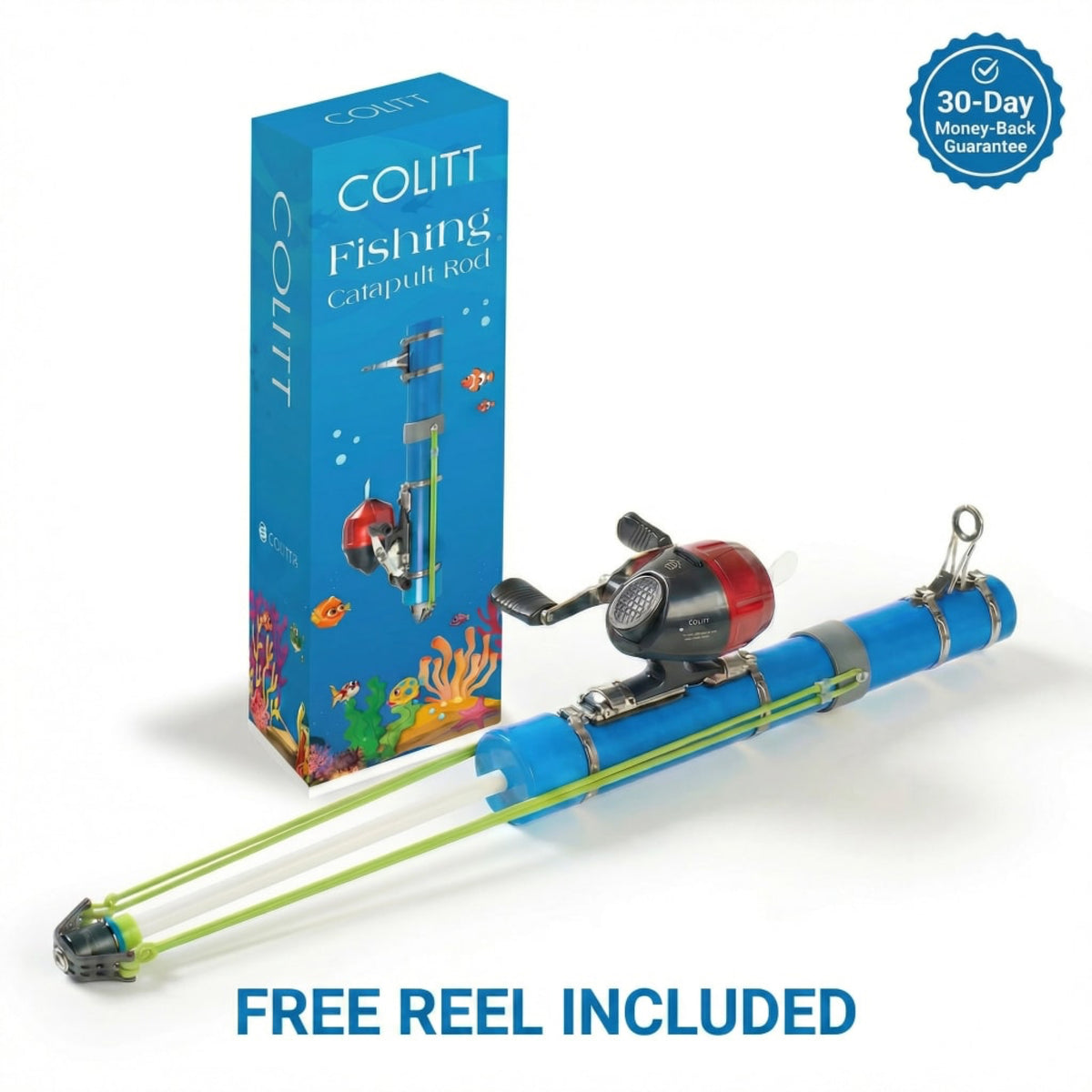Catapult fishing rod and reel kit product photo